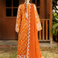 Afrozeh Embroidered Lawn 3-Piece Stitched suite -Rust (Elyora)