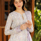 Afrozeh Embroidered Lawn 3-Piece Stitched suite -Ivory (Solayne)