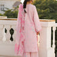 Afrozeh Embroidered Lawn 3-Piece Stitched suite -Pink (Amoura)