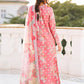 Afrozeh Embroidered Lawn 3-Piece Stitched suite -Dark Pink (Amelune)
