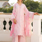 Afrozeh Embroidered Lawn 3-Piece Stitched suite -Pink (Amoura)